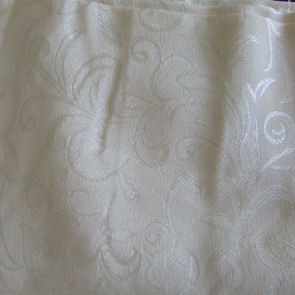 Jacquard Fabric - Creamy Off White - 74" x 100" - Picture 9 of 16